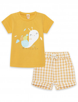 Conjunto camiseta y bermudas Picnic Naranja